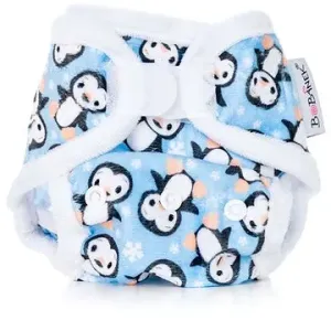 Bobánek Novorozenecké extra jemné svrchní kalhotky suchý zip - Tučňáci