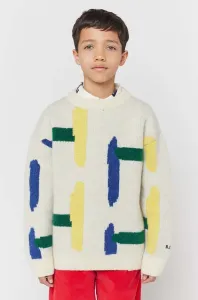Dětský svetr s příměsí vlny Bobo Choses béžová barva
