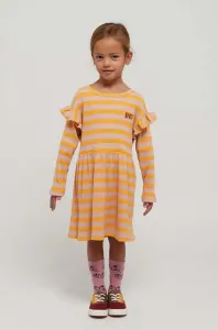 Dívčí šaty Bobo Choses žlutá barva, mini