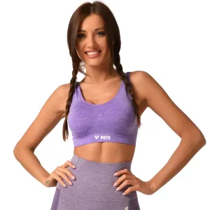 Dámský sportovní top Boco Wear Violet Melange  S  fialová