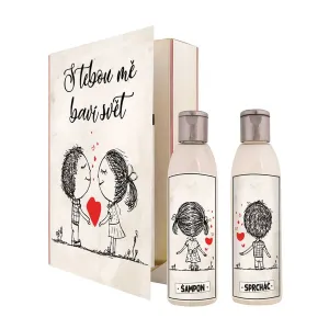 Bohemia Gifts S tebou mě baví svět sprchový gel 200 ml + šampon na vlasy 200 ml kniha dárková sada