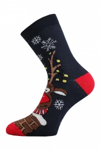 Vánoční ponožky Boma - Rudy, tmavě modrá Barva: Modrá tmavě, Velikost: 27-34