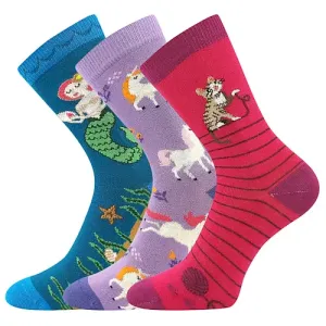 Dívčí ponožky Boma - 057-21-43 15, mix C Barva: Mix barev, Velikost: 35-38