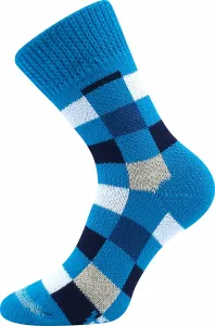 Dámské, pánské ponožky Boma - spací, kostka, světle modrá Barva: Tyrkysová, Velikost: 35-38