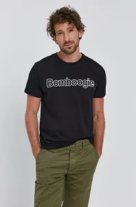 Tričko Bomboogie pánské, černá barva, s potiskem