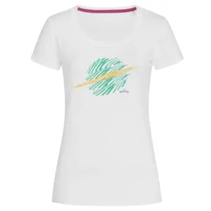 Bontis Dámské tričko SATURN - Bílá / zelená | M