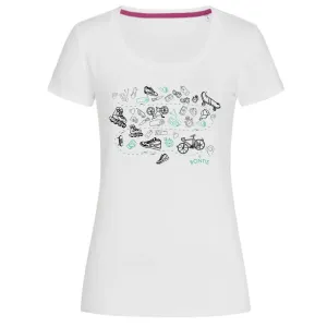 Bontis Dámské tričko SPORT - Bílá / zelená | XL