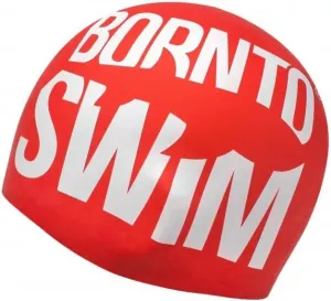 Plavecká čepice borntoswim seamless swimming cap červená #2546617