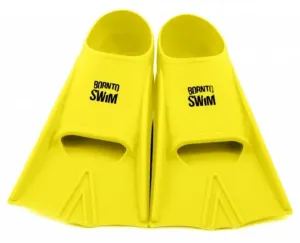 Plavecké silikonové ploutve borntoswim yellow m