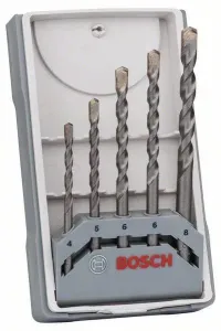 Sada vrtáku do betonu Bosch Accessories CYL-3 2607017080 tvrdý kov válcová stopka, O 4 mm, 5 mm, 6 mm, 6 mm, 8 mm, 1 sada