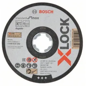 BOSCH X-LOCK Plochý řezací kotouč Standard for Inox systému 2.608.619.267