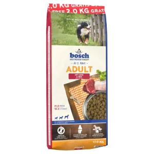 bosch granule, 17 kg - 15 + 2 kg zdarma!  - Lamb and Rice