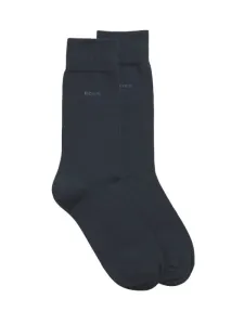 Nadměrná velikost: Boss, Dva páry ponožek ze směsi bavlny Námořnická Modrá #4797705
