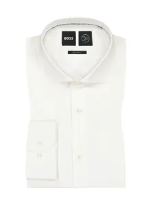 Nadměrná velikost: Boss, Košile ze strečového performance materiálu, regular fit Bílá
