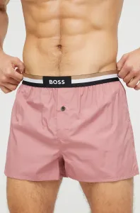 Bavlněné boxerky BOSS 2-pack růžová barva, 50469762