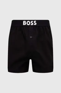 Bavlněné boxerky BOSS černá barva