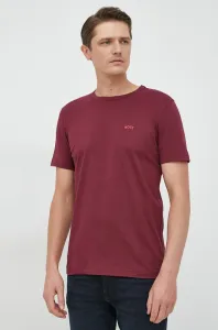 Bavlněné tričko BOSS Boss Athleisure červená barva