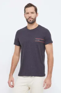 Bavlněné tričko BOSS šedá barva, s potiskem #6055382