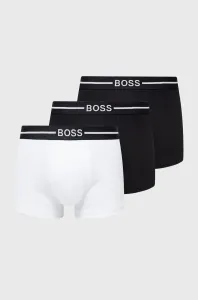 Boxerky Boss (3-pack) pánské, černá barva #1951906