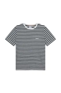 Dětské bavlněné tričko BOSS bílá barva #5635110