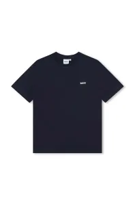 Dětské bavlněné tričko BOSS tmavomodrá barva #6134149