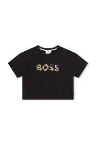 Dětské tričko BOSS černá barva #5967856