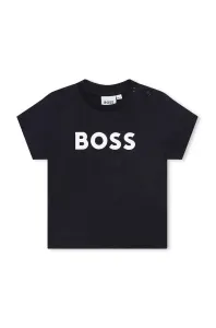 Kojenecké tričko BOSS tmavomodrá barva, s potiskem #6134148