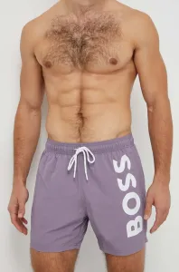 Plavkové šortky BOSS fialová barva, 50469594