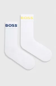 Ponožky BOSS 2-pack pánské, bílá barva #5672927