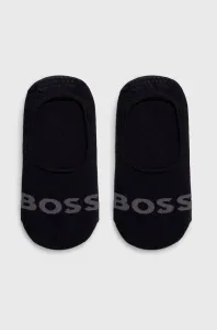 Ponožky BOSS 2-pack pánské, černá barva