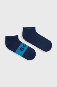 Ponožky BOSS (2-pak) pánské, tmavomodrá barva #1995362