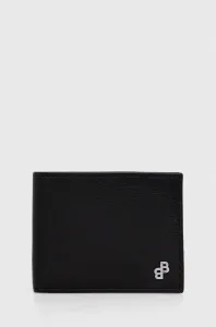 Kožená peněženka BOSS černá barva #6055149