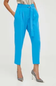 Kalhoty BOSS dámské, jednoduché, high waist