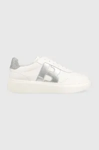 Kožené sneakers boty BOSS Amber B bílá barva