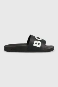 Pantofle BOSS Bay It dámské, černá barva, 50471271 #5988112