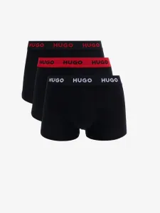 HUGO Boxerky 3 ks Černá #5266029