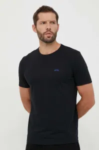 Bavlněné tričko BOSS BOSS ATHLEISURE černá barva