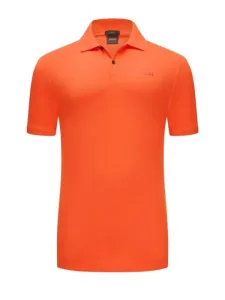 Nadměrná velikost: Boss Orange, Polo tričko z bavlny s potiskem loga červená #4793487