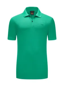 Nadměrná velikost: Boss Orange, Polo tričko z bavlny s potiskem loga Zelená #4793488