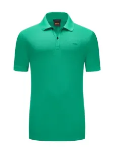 Nadměrná velikost: Boss Orange, Polo tričko z bavlny s potiskem loga Zelená #4793489