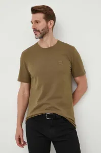 Bavlněné tričko BOSS BOSS CASUAL černá barva #4884463