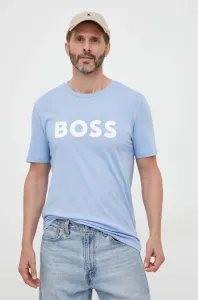 Bavlněné tričko BOSS BOSS CASUAL s potiskem #4821255