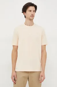 Tričko BOSS BOSS ORANGE béžová barva #6132119
