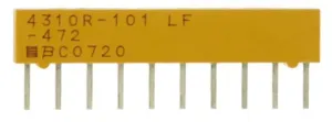 Bourns 4310R-104-221/331L Resistor, Dual Term 16, 220/330 Ohm 2% Sip