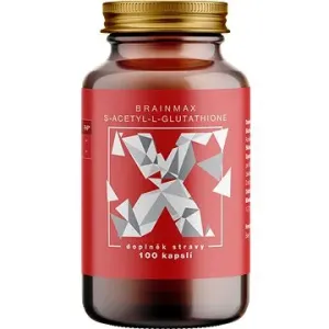 BrainMax S-Acetyl-L-Glutathione, SAG, 100 mg, rostlinných kapslí