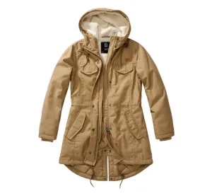 Brandit Marsh lake parka dámská zimní bunda s kapucí, khaki - 5XL