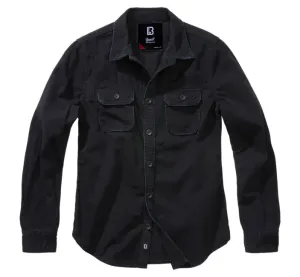 Dámská vintage košile s dlouhým rukávem Brandit, černá - XL