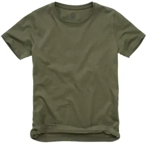 Brandit dětské tričko s krátkým rukávem, olivové - 122/128