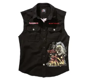 Brandit Iron Maiden Vintage tričko bez rukávů NOTB, černé - 5XL