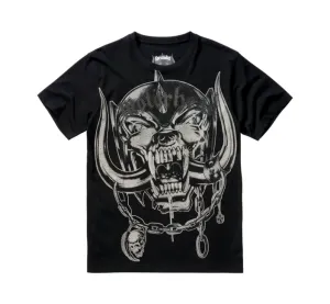 Brandit Motörhead Tričko s potiskem Warpig, černá - XL